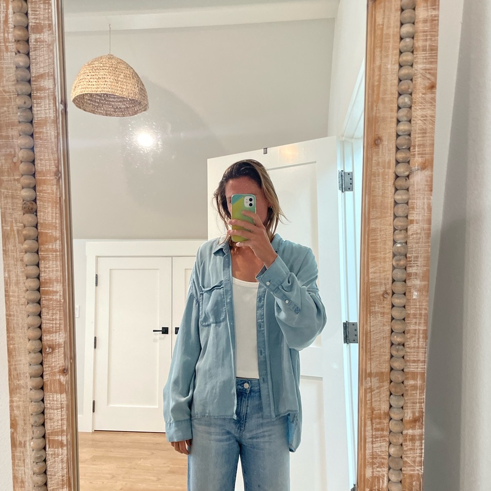 Vintage denim oversized button down